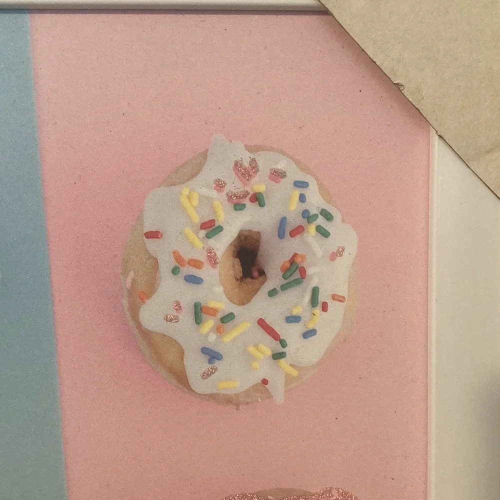 Hobby Lobby Pink and Blue Donut Wall Art